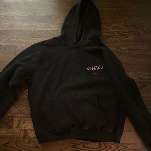 So fetch black and pink hoodie